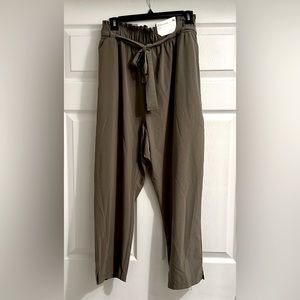 High Rise Olive Green Waist Pant XL
